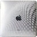 ipad case for Apple "Clear white wave pattern" Premium Highest Quality TPU- flexible skin cover