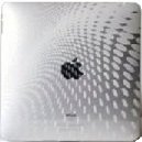 ipad case for Apple "Clear white wave pattern" Premium Highest Quality TPU- flexible skin cover