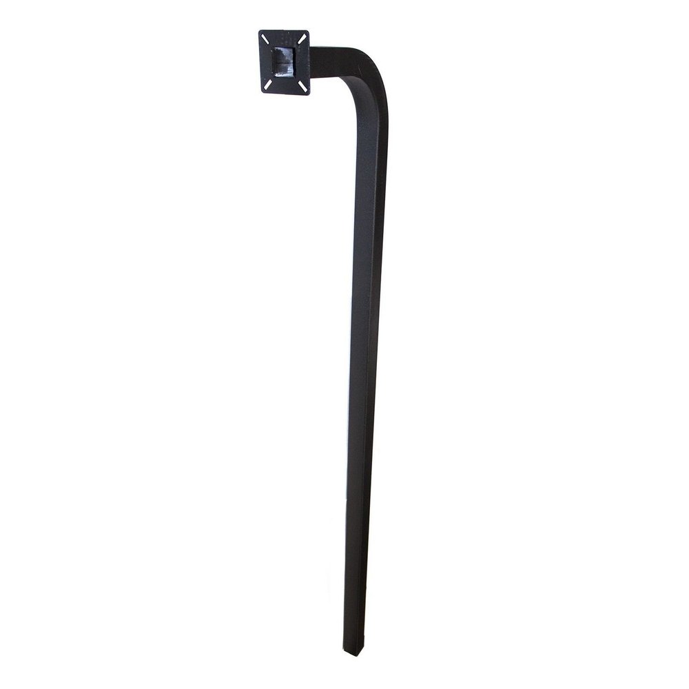 Eagle Pedestal Standard Heavy Duty In-Ground 1/8 ga. Steel 72" with 13" Sweep Gooseneck Keypad Stand Universal Burial. Made in The USA.