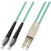 10M - 10 Gigabit (10Gb) OM3 Duplex Fiber Optic Cable (50/125) - FC to LC view 1
