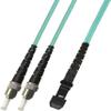 5M - 10 Gigabit (10Gb) OM3 Duplex Fiber Optic Cable (50/125) - ST to MTRJ view 1