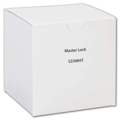 Master Lock, S33WHT, Lockout Padlock, KD, White, 3/16 in. Dia.