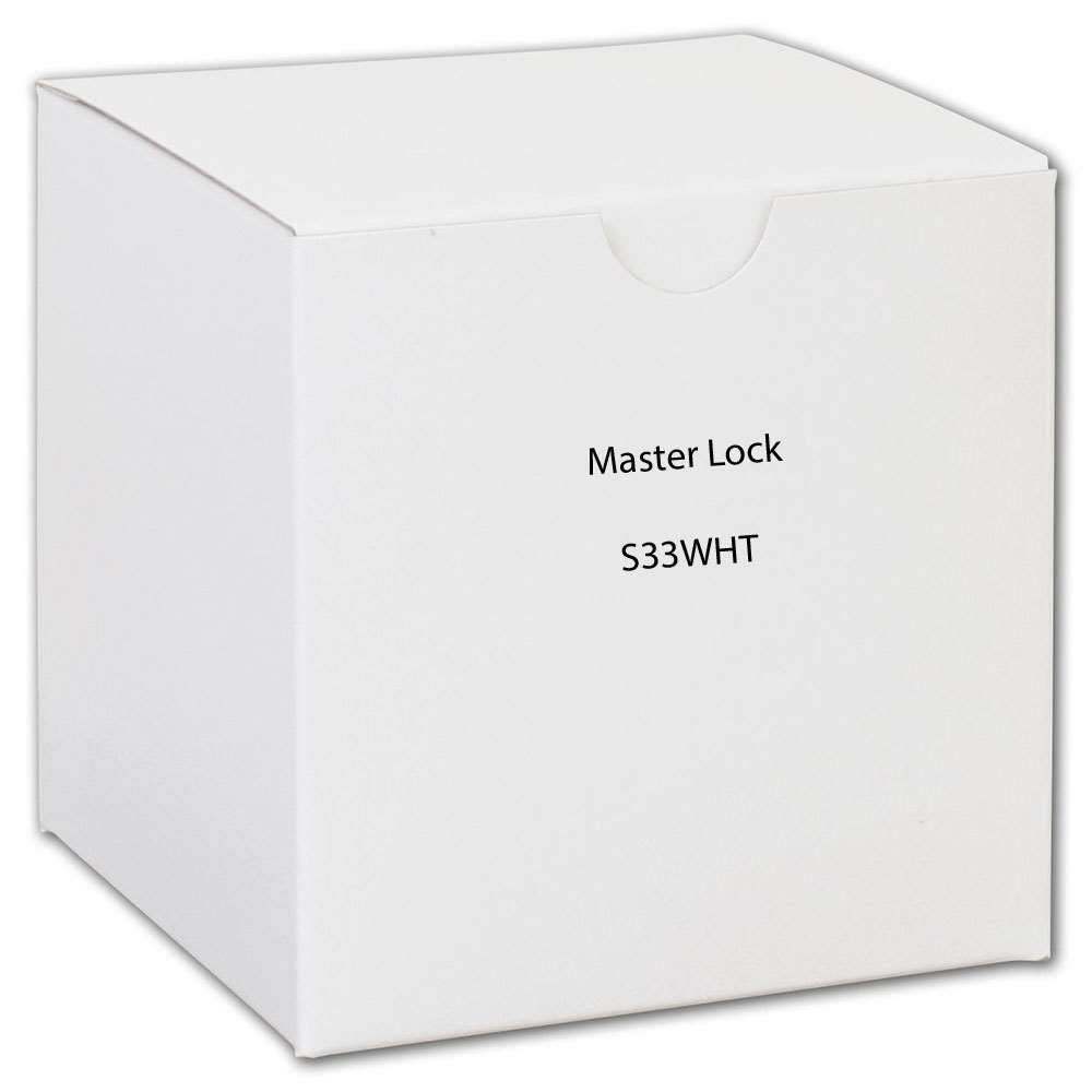 Master Lock, S33WHT, Lockout Padlock, KD, White, 3/16 in. Dia.