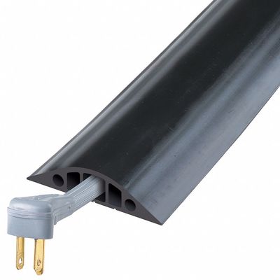 5 FT. 3 CH, Large Powerback, Rubber Duct, Black