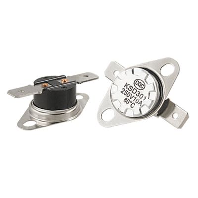 uxcell KSD301 250V 10A 176F 80C NC Thermostat Temperature Control Switch 5pcs