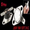 uxcell KSD301 250V 10A Thermostat Temperature Control Switch 135 Celsius N.C 5 Pcs view 2