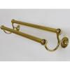 GINGER 0122/24-3 Motiv 212 City 24" Double Towel Bar Polished Brass Finish view 1