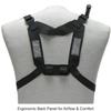 Coaxsher Radio Chest Harness Rig for 2 Way Radio, GPS and Hand Held Electronics | Ideal for Tactical Search and Rescue, Ski Patrol, Military and Emergency Response Personnel (Black, DR-1 Commander) view 2
