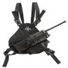 COAXSHER RP-1 Scout Radio Chest Harness for 2 Way Radio & Electronics | Search and Rescue, Ski Patrol, Emergency Response - Black view 1