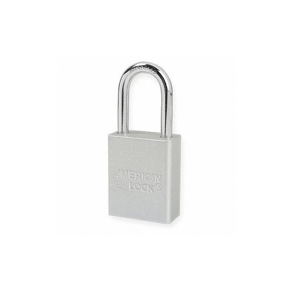 Lockout Padlock, KD, Silver, 1/4 in. Dia.