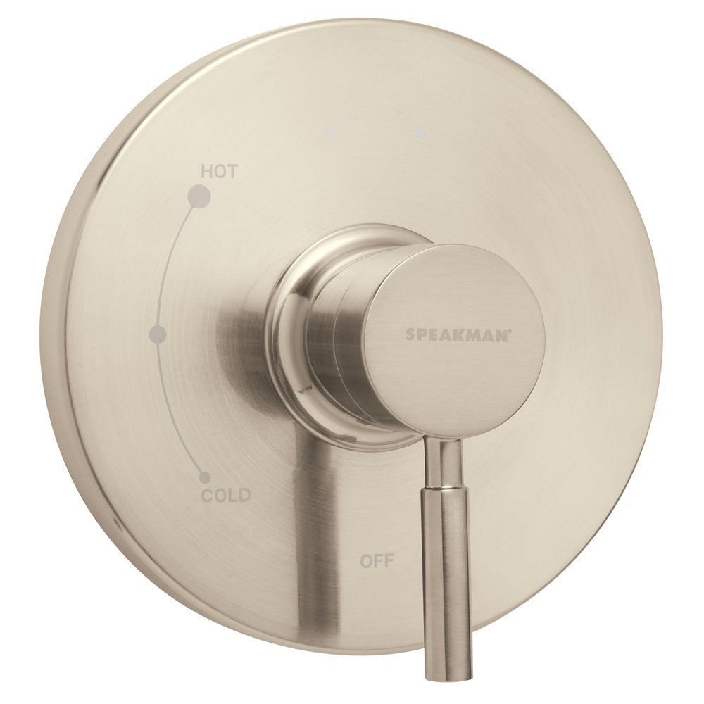 Speakman SM-1000-P-BN Neo Pressure Balance Shower Valve and Trim for Modern Designed Bathroom Dcor, 13.75&quotL x 9.75&quotW x 8.00&Quoth, Brushed Nickel