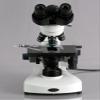 AmScope B340B Siedentopf Binocular Compound Microscope, 40X-2000X Magnification, Brightfield, LED Illumination, Abbe Condenser, Double-Layer Mechanical Stage view 3