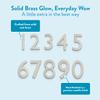 Architectural Mailboxes 3585SN-7 Brass 5-Inch Floating House Number 7, Satin Nickel view 4