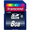New - Transcend 8 GB Secure Digital High Capacity (SDHC) - 1 Card - CZ1087 view 1