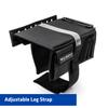 FlyBoys Classic Kneeboard for Pilots  Leg Strap, Flexible Clipboard, Eyelet Strip  General Aviation & EFB Compatible  Black view 2