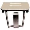 Brey-Krause Rectangular Shower Seat with Slatted Ivory Top - 18" by 16" view 1
