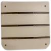 Brey-Krause Rectangular Shower Seat with Slatted Ivory Top - 18" by 16" view 2