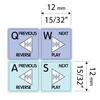12X12 Size Stickers for Keyboard SERATO Scratch Live Galaxy Series view 3