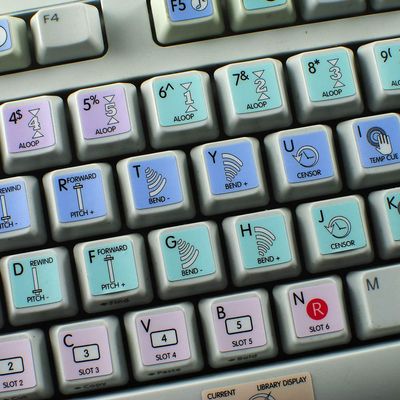 12X12 Size Labels Layout Shortcuts for Keyboard SERATO Scratch Live Galaxy Series