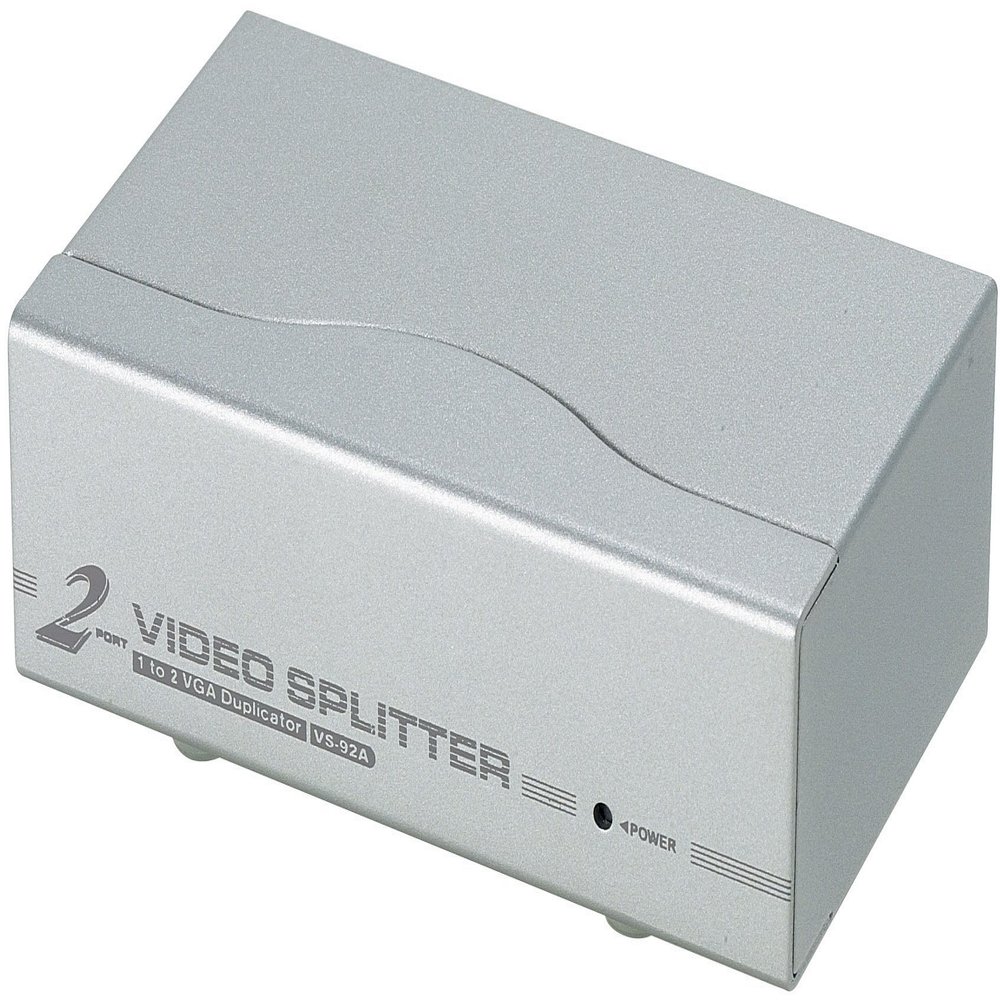 ATEN 2-Port Video Splitter EU Version !, VS92A-AT-G (EU Version ! up to 65 Meters, Bandwidth up to 350 MHz)