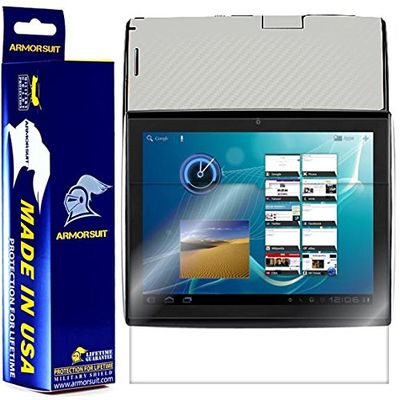 ArmorSuit MilitaryShield White Carbon Fiber Skin Wrap Film + HD Clear Screen Protector for Le Pad II Tablet - Anti-Bubble Film