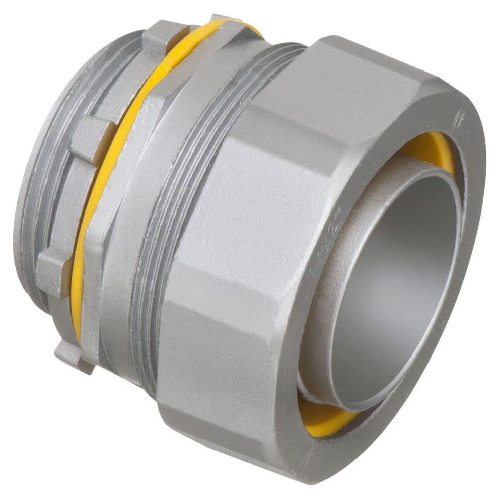Arlington LT150 Die Cast Zinc Liquidtight Straight Connector 1-1/2 Inch