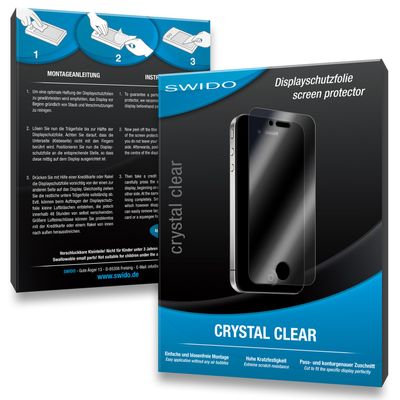 2 x SWIDO Crystal Clear Screen Protector for Casio Exilim EX-Z280 / Z-280 - PREMIUM QUALITY (crystalclear, hard-coated, bubble free application)