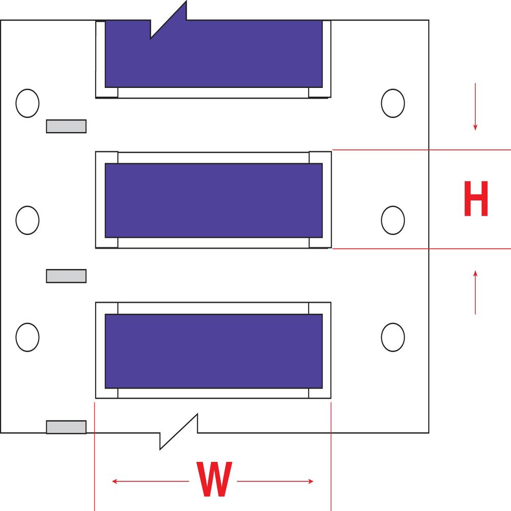 Brady 3PS-375-2-VT-S PermaSleeve Wire Marking Sleeves, 0.645" Height, 2.00" Width, Polyolefin (B-342) Violet (Roll of 250)