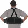 Liberty Glove & Safety 1908XL DuraWear Plain Back Support Belt with Attached Suspenders, X-Large, Black view 1