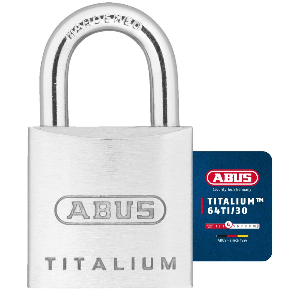 ABUS Titalium 64TI/30 Padlock Set of 2 Keyed Alike