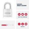 ABUS Titalium 64TI/30 Padlock Set of 2 Keyed Alike view 2