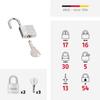 ABUS Titalium 64TI/30 Padlock Set of 2 Keyed Alike view 4