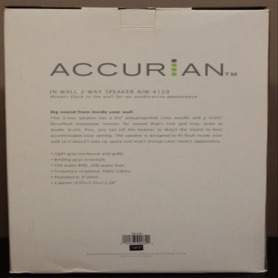 Accurian in Wall 2- Way Speaker AIW-4120