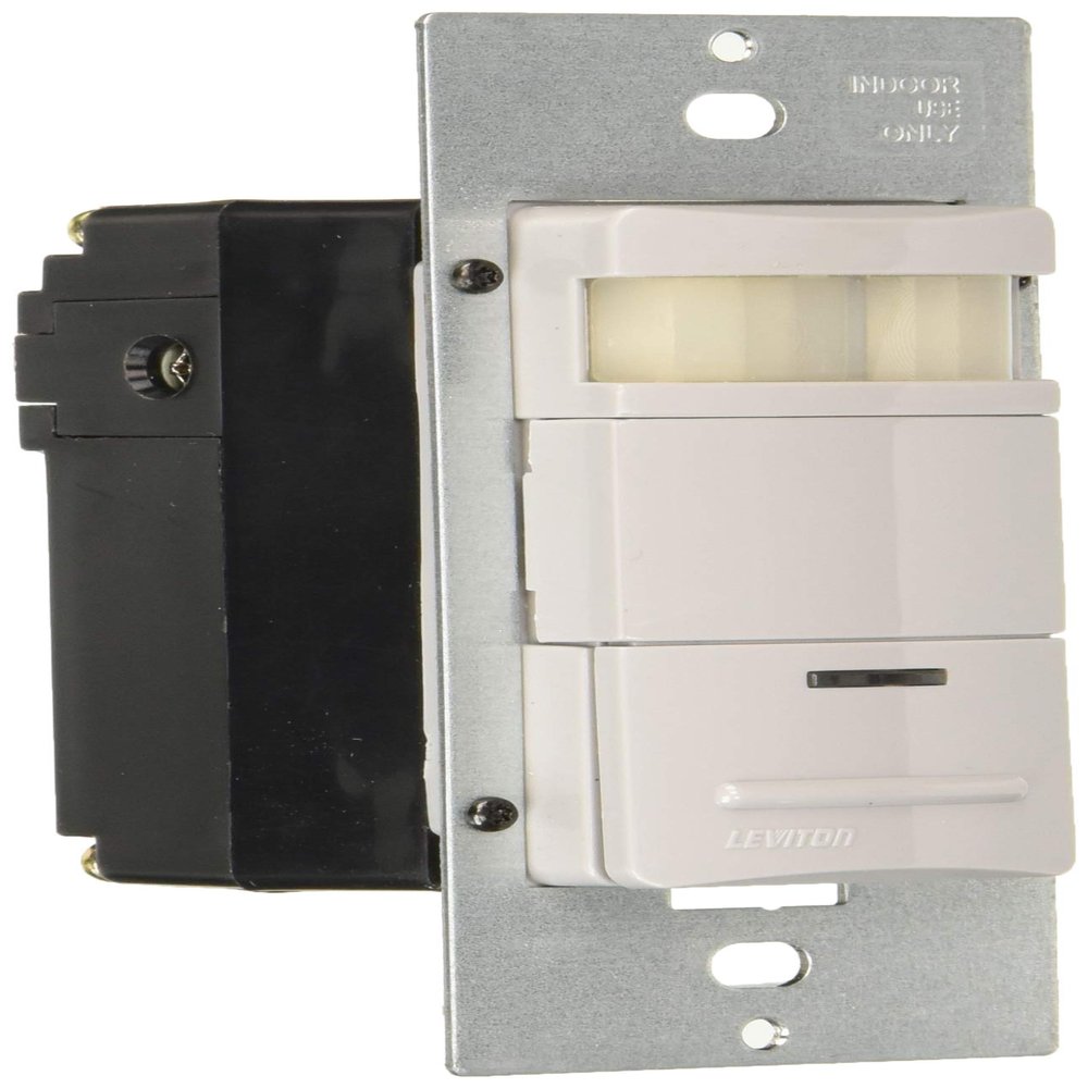 Leviton PIR Wall Switch Occupancy Sensor, MDS10-IDG, Grey