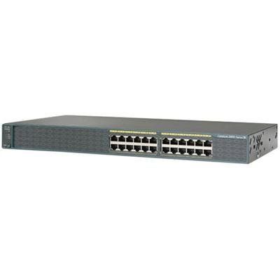 24-Port 10/100 Managed Ethernet Switch + 2 Dual Purpose Uplinks (WS-C2960-24TC-L) -
