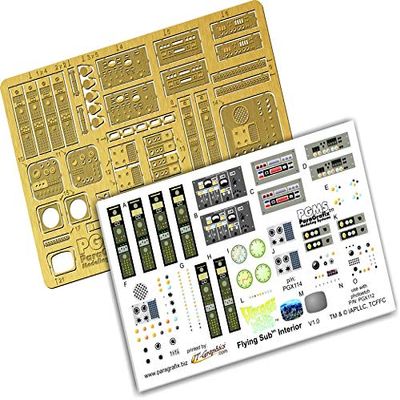 Voyage to The Bottom of The Sea Flying Sub Model Kit Photoetch and Decal Set PGX117
