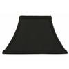 Upgradelights Square Bell 8 Inch Candle Stick Replacement Lamp Shade Black with Gold Lining (4x8x7) view 1