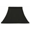 Upgradelights Square Bell 8 Inch Candle Stick Replacement Lamp Shade Black with Gold Lining (4x8x7) view 2
