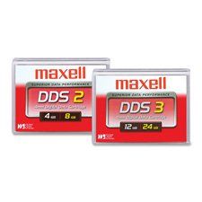 4mm Tape Cartridge, DL120M, DDS3, 12GB/24GB Qty:5