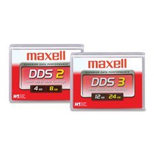 4mm Tape Cartridge, DL120M, DDS3, 12GB/24GB Qty:5