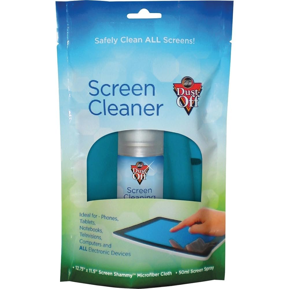 Dust-Off Laptop Computer Cleaning Kit, 50 mL Spray/Microfiber Cloth