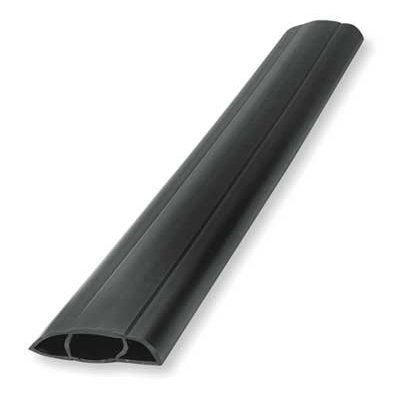 Cable Protector, 1 Channel, Black, 5 ft. L