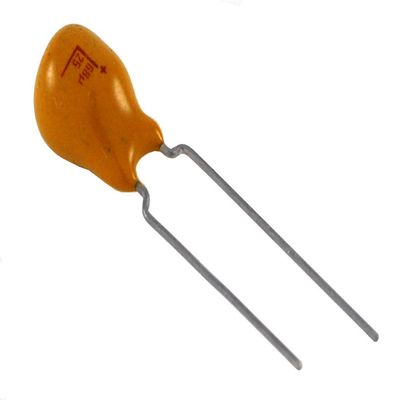 NTE Electronics TD.22M50 Series TD Solid Tantalum Capacitor, Radial Lead, .22 F Capacitance, 20% Tolerance, 50V