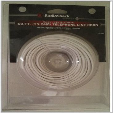 RadioShack 50-Foot UL-Listed Line Cord (White)