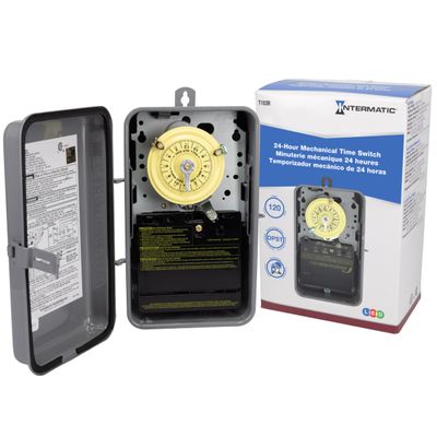Intermatic T103R DPST 125V 40A NEMA 3R 24-Hour Timer