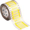 Brady 2HT-187-2-YL-S High Temperature PermaSleeve Wire Marking Sleeves, 0.335" Height, 2.00" Width, Polyvinylidene Fluoride (B-345) Yellow (Roll of 500) view 1