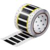 Brady 2HT-375-2-BK-S High Temperature PermaSleeve Wire Marking Sleeves, 0.645" Height, 2.00" Width, Polyvinylidene Fluoride (B-345) Black (Roll of 250) view 1