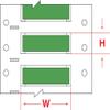 Brady 3PS-1000-2-GR-S PermaSleeve Wire Marking Sleeves, 1.660" Height, Width, Polyolefin (B-342) Green (Roll of 100) view 1
