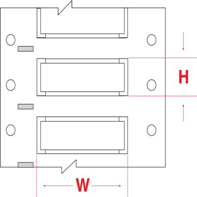 Brady 2ZH-2000-2-WT-S PermaSleeve Wire Marking Sleeves, 2.00" Height, 1.969" Width, Polyolefin (B-7641) White (Roll of 50)