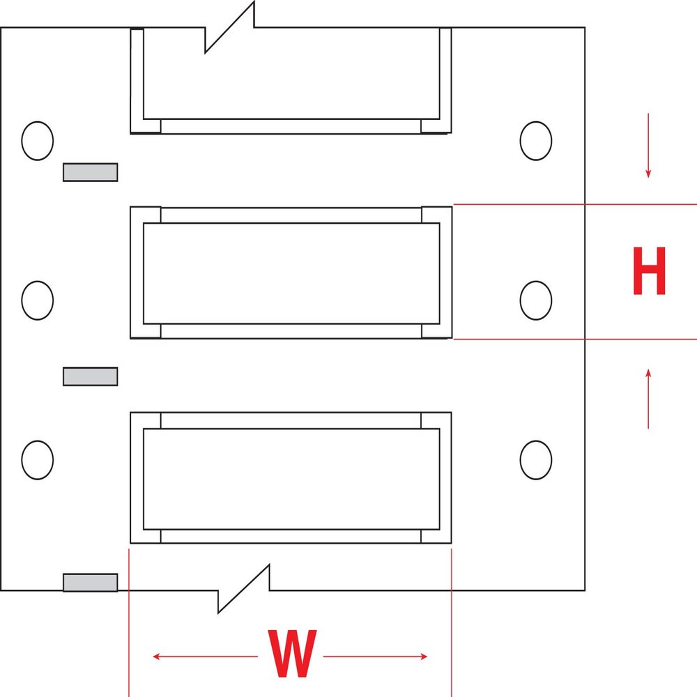 Brady 2ZH-2000-2-WT-S PermaSleeve Wire Marking Sleeves, 2.00" Height, 1.969" Width, Polyolefin (B-7641) White (Roll of 50)